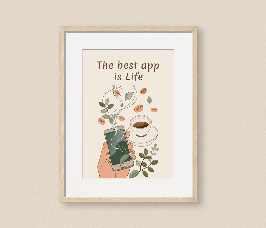 Digital Detox Art Print: Mindfulness Quote (instant Download) - Etsy