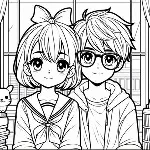 Ghibli-Inspired Coloring Book Printable image 6