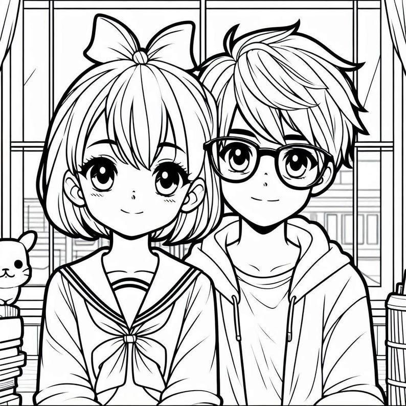 Ghibli-Inspired Coloring Book Printable image 6