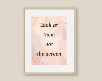 Digital Detox Printable Art, Modern Beige Brown, Mindfulness Poster ...
