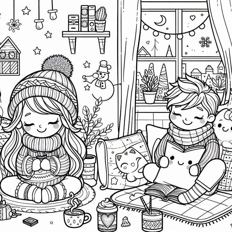 Cozy Coloring Book – 300+ Pages of Relaxing Moments (digital Download ...