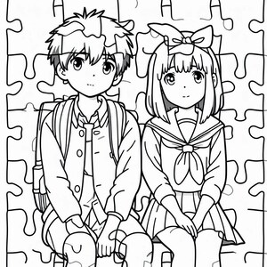 Ghibli-Inspired Coloring Book Printable image 5