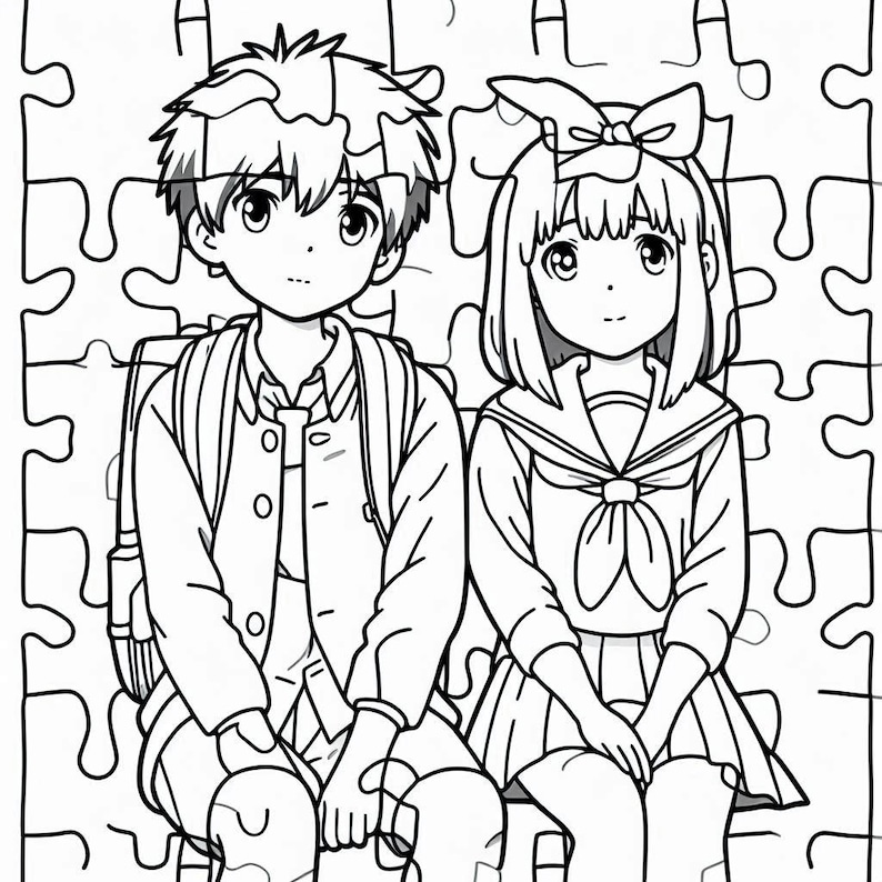 Ghibli-Inspired Coloring Book Printable image 5