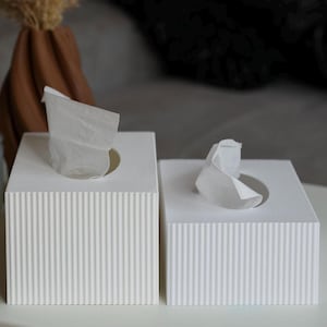 Large Tissue Box Cover Modern Tall Kleenex Tissue Box Cover Tissue Box Holder 3D printed Home Gift Gifts For Mom Bathroom Organisation