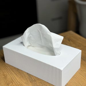Modern Tissue Box Cover, Kleenex Box Cover, 3D Printed, Home Gift, Gifts For Mom, Bathroom Organisation, Tissue Box Holder