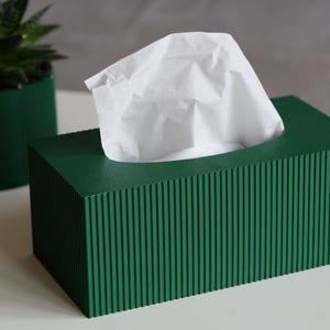 Tissue Box Cover, Modern Tall Kleenex Tissue Box Cover Unique Box Holder,3D printed Home Gift, Gifts For Mom, Bathroom Organisation Bedroom