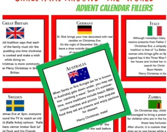 Calendario de Adviento de Tradiciones Navideñas / Alrededor del Mundo (Archivo PDF)