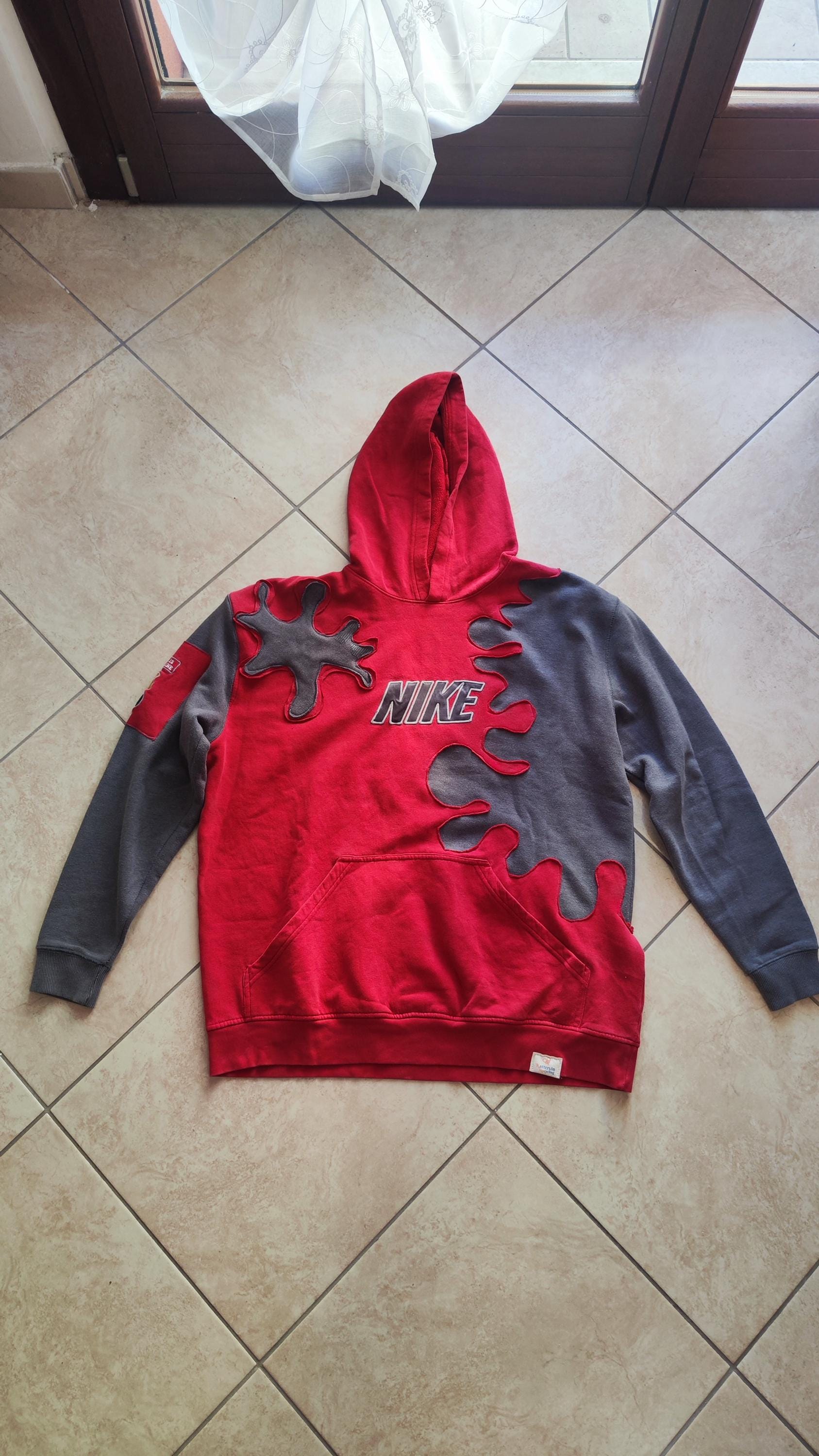 Red Nike Sweatshirt - Etsy Red Nike Sweatshirt - Etsy