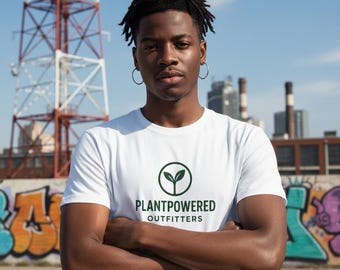 Vegan t-shirt / PlantPowered Outfitters / Organic/  Unisex size / Vegan gift / Eco Friendly top / Vegetarian t-shirt / Veggie t-shirt