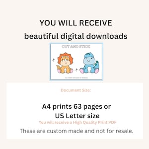 Perfect For:
🦖 At-home learning
🦖 Homeschooling
🦖 Classroom centers
🦖 Quiet time activities
🦖 Rainy day fun

📥 How It Works:
This is a digital download – no physical product will be shipped.
Upon purchase, you’ll receive a ready-to-print PDF file.
Sizes included: A4 and US Letter