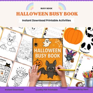 Spooky Fun Halloween Printables for Kids A4 and US Letter | Coloring, Puzzles, dot to dot & Crafts, cut and glue fun. busy book,