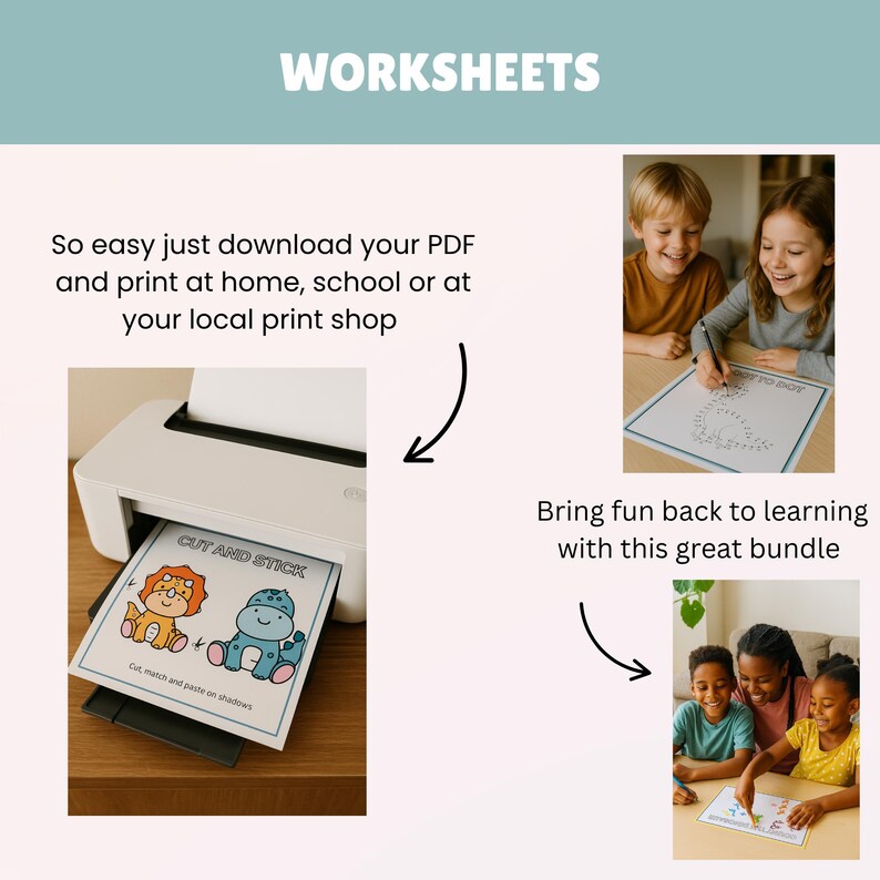 Perfect For:
🦖 At-home learning
🦖 Homeschooling
🦖 Classroom centers
🦖 Quiet time activities
🦖 Rainy day fun

📥 How It Works:
This is a digital download – no physical product will be shipped.
Upon purchase, you’ll receive a ready-to-print PDF file.
Sizes included: A4 and US Letter