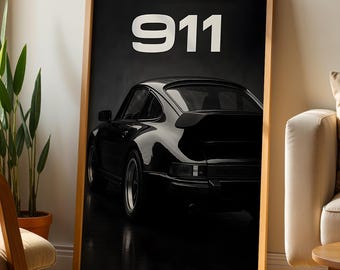 Porsche Poster, Porsche Wall Art, Porsche 911 Poster, Masculine Wall Art, Car Guy Gift, Car Poster, Porsche Art, Man Cave Decor, Car Poster
