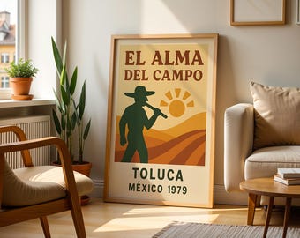 Mexican Desert Wall Art | Mexican Culture Print Mexican Retro Vintage Mexico Kitchen Poster Mexican Art Painting Mexican Folk Poster Art