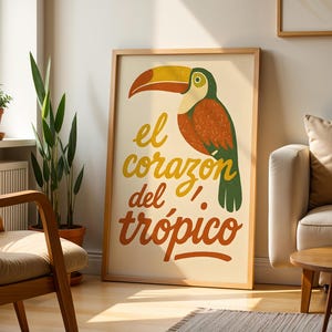 Vintage Mexican Wall Art | Mexican Culture Print Mexican Retro Vintage Mexico Kitchen Poster Mexican Art Tropical Mexican Folk Poster Art