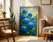 Hydrangea Painting, Hydrangea Print, Hydrangea Wall Art, Grandmillennial Art, Flower Market Print, Top Selling Wall Art, Botanical Prints
