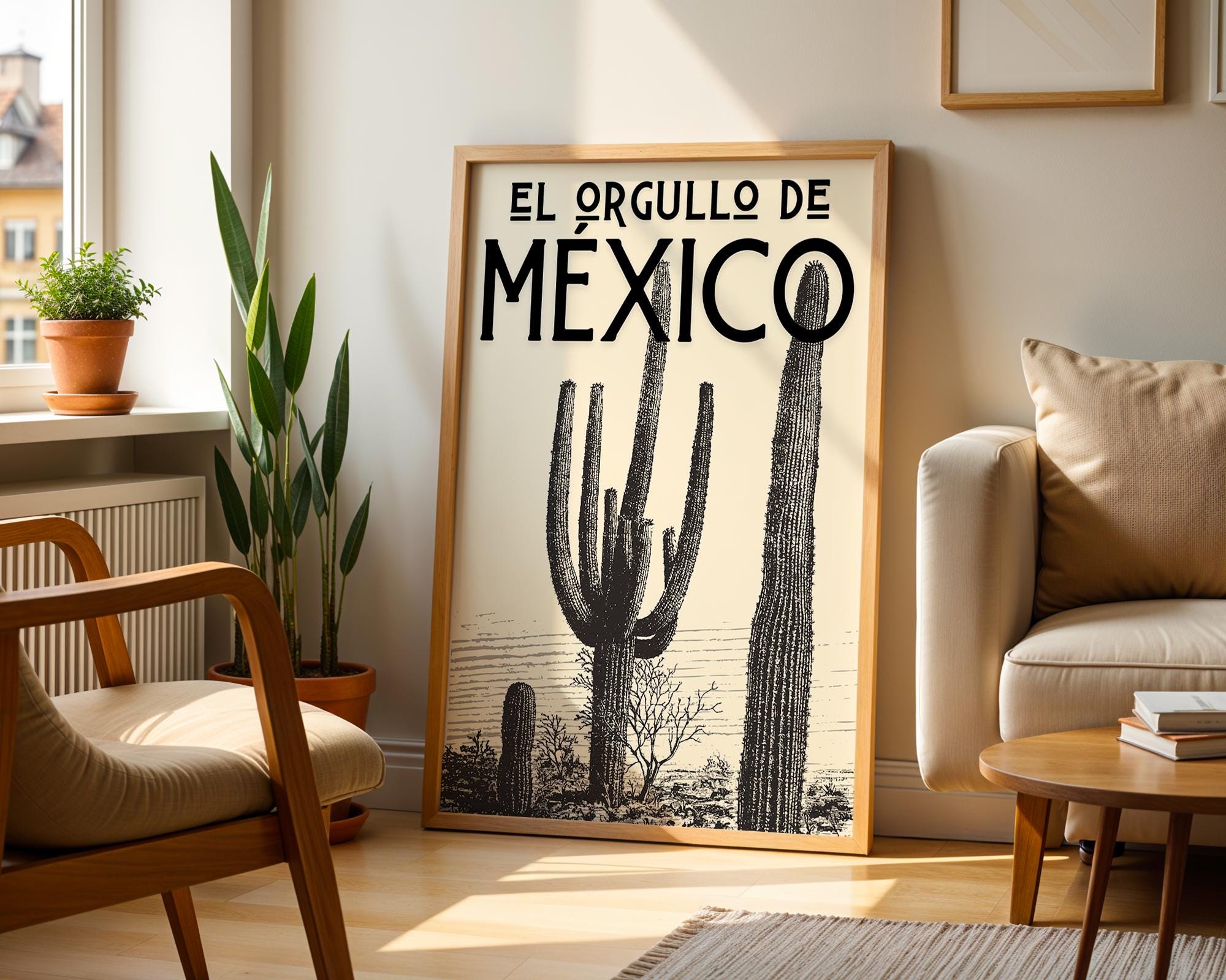 Cactus Mexican Kitchen Wall Art | Mexican Culture Print Mexican Retro Vintage Mexico Kitchen Poster Mexican Art Painting Mexican Folk Poster