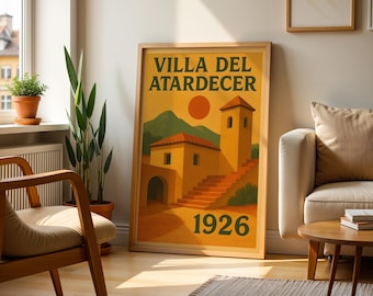 Mexikansk folkkonst i Sunset Villa | Mexikansk konsttryck Mexikansk väggkonst Mexikansk kulturtryck Mexikansk poster Mexikansk väggkonst Mexikansk väggdekor