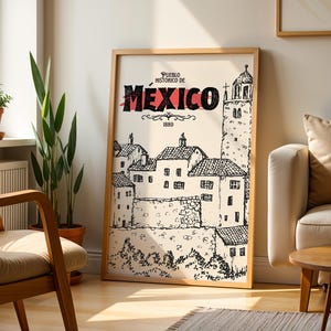 Historico Mexican Kitchen Wall Art | Traditional Mexican Culture Print Mexican Style Vintage Mexico Kitchen Poster Mexican Art Folk Poster