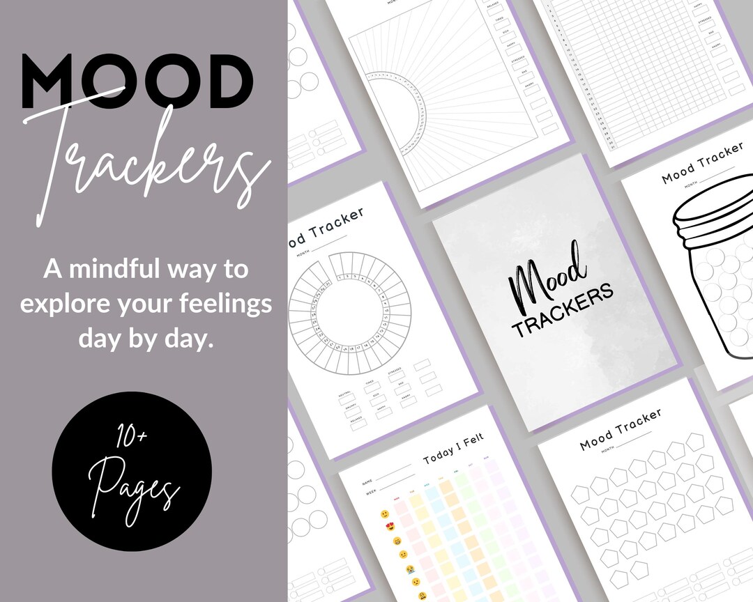 Daily Mood Tracker Printable | Mental Health Journal (digital Download ...