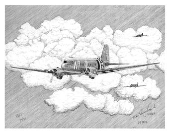 ダグラス DC3 ダコタ C-47 スカイトレイン RAF 米国 WW11 軍用貨物輸送