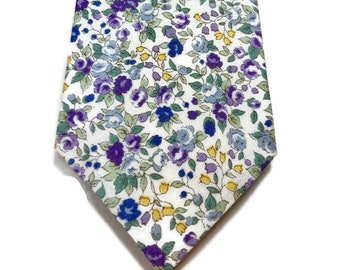 Lavender Neckties Iris Neckties Lavender Floral Neckties  Iris Ties Lavender Wedding Dusty Blue and Lavender Neckties Lavender Floral Ties