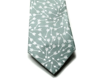 Sage Neckties Dusty Sage Neckties Eucalyptus Neckties Sage Necktie Sage Arrow Neckties Wedding Neckties Sage Ties  Dusty Shale Ties