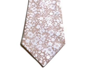 Sand Neckties Champagne Floral Neckties Wedding Neckties David Bridal Sand Neckties Beige Neckties