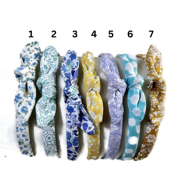 Liberty Headbands Liberty Print HeadbandsFloral Headbands Women's  Headbands Floral Headbands Blue Headbands Green Headbands Yellow Headband