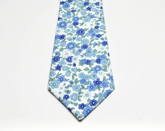 Dusty Blue Neckties Dusty Blue Floral Neckties Blue Neckties  Light Blue Neckties Wedding Neckties Blue Wedding Ties