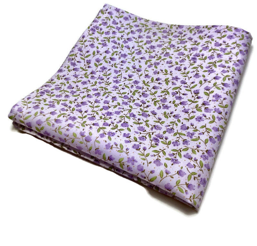 Lavender Check Pocket Square by High Cotton main image 1