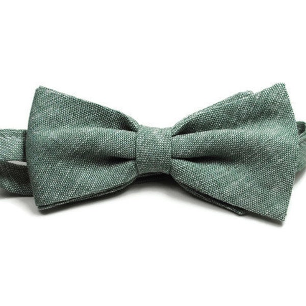 Sage Green Bow Tie Etsy