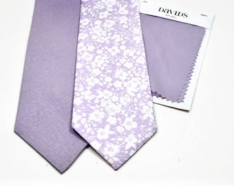 Lavender Neckties Iris Neckties Lavender Linen Neckties  Iris Linen Ties Lavender Wedding Ties Lilac Linen Neckties Lavender Floral Ties