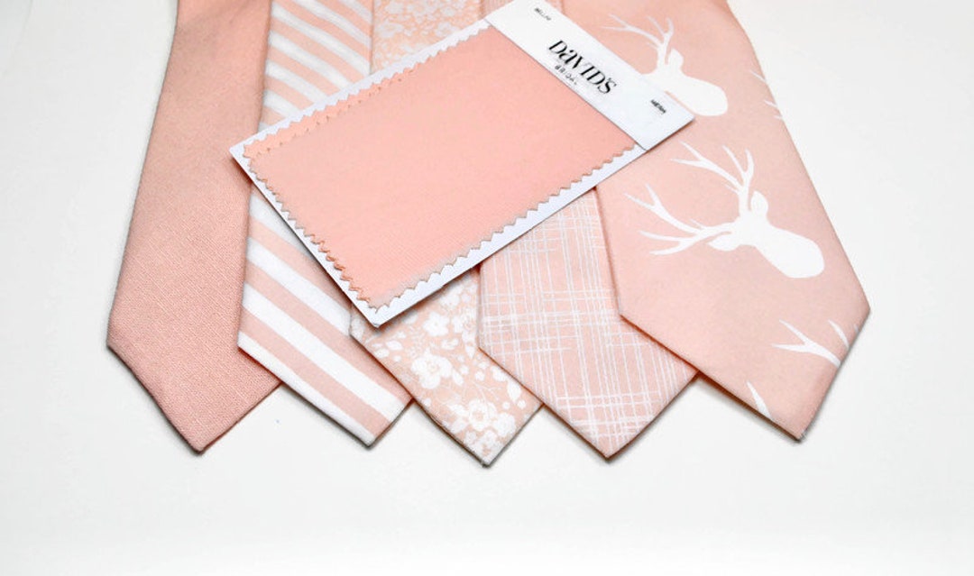 Bellini Neckties Light Peach Necktie Davids Bridal Bellini Peach