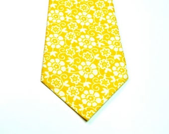 Yellow Necktie Yellow Ties Wedding Neckties Yellow Wedding Ties Yellow Necktie Mens Neckties Neckties Custom Cotton Neckties