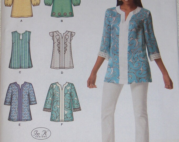 Simplicity Tunic Top Pattern Multiple Variations 2448 Sizes Etsy