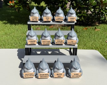 3D Printed Shark with Attitude | Sassy, Funny Signs, Ocean Decor