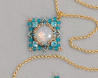 Dakota, beaded pendant kit and tutorial step by step