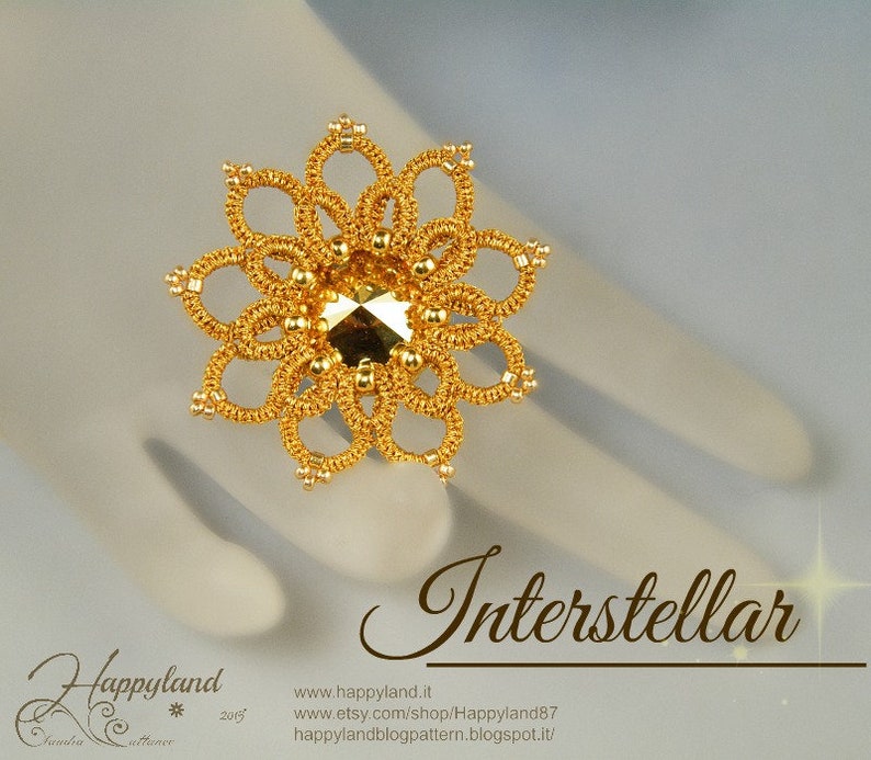 Interstellar, needle tatting kit and tutorial step by step image 2