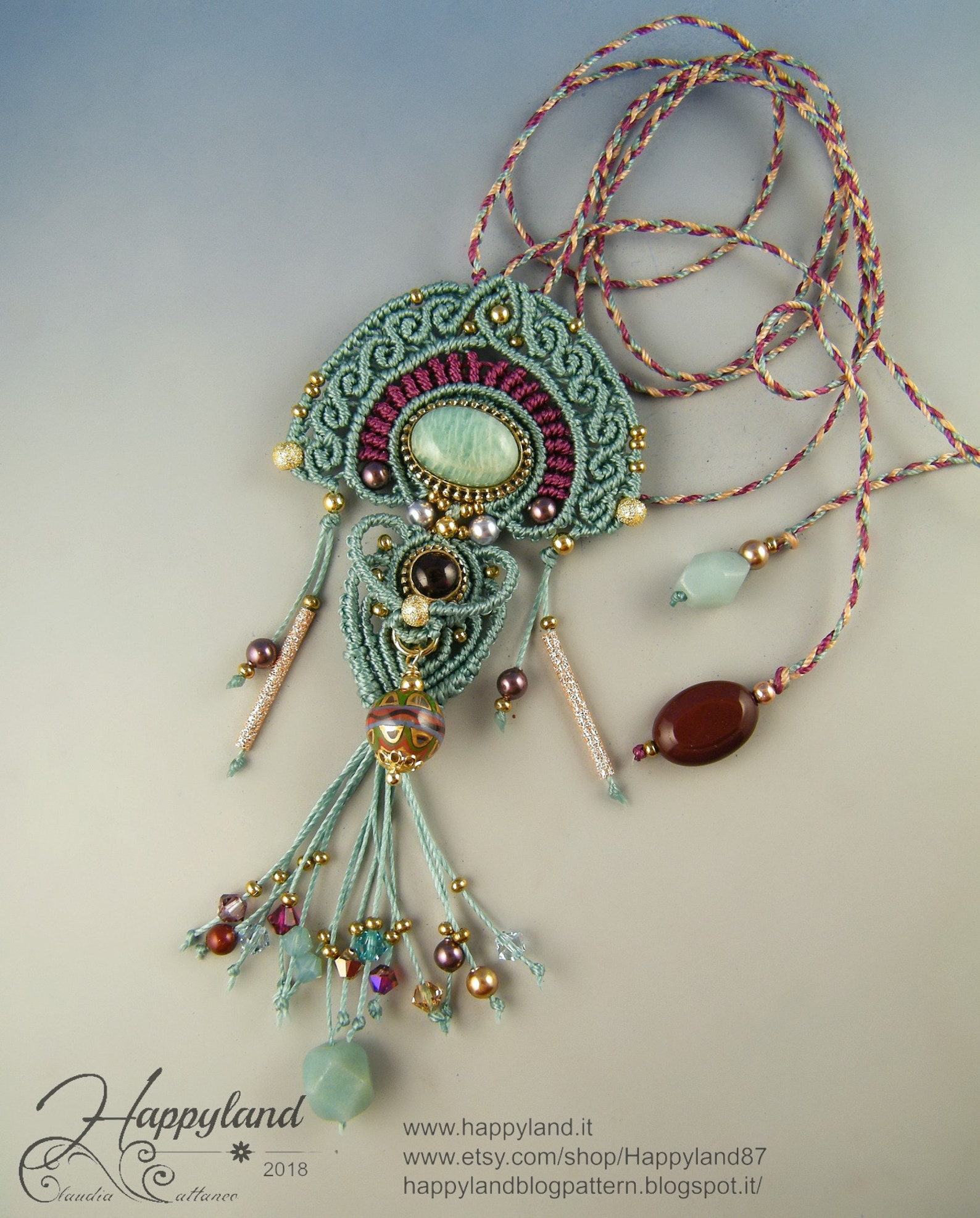 Mayan Tales Freeform Macramè Pendant Tutorial Step by Step | Etsy