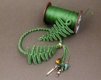 La felce, macramè bracelet, tutorial step by step