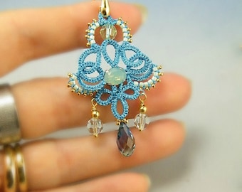 Fable ...simply , needle tatting earrings tutorial