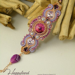 Soraya bracelet , soutache tutorial step by step
