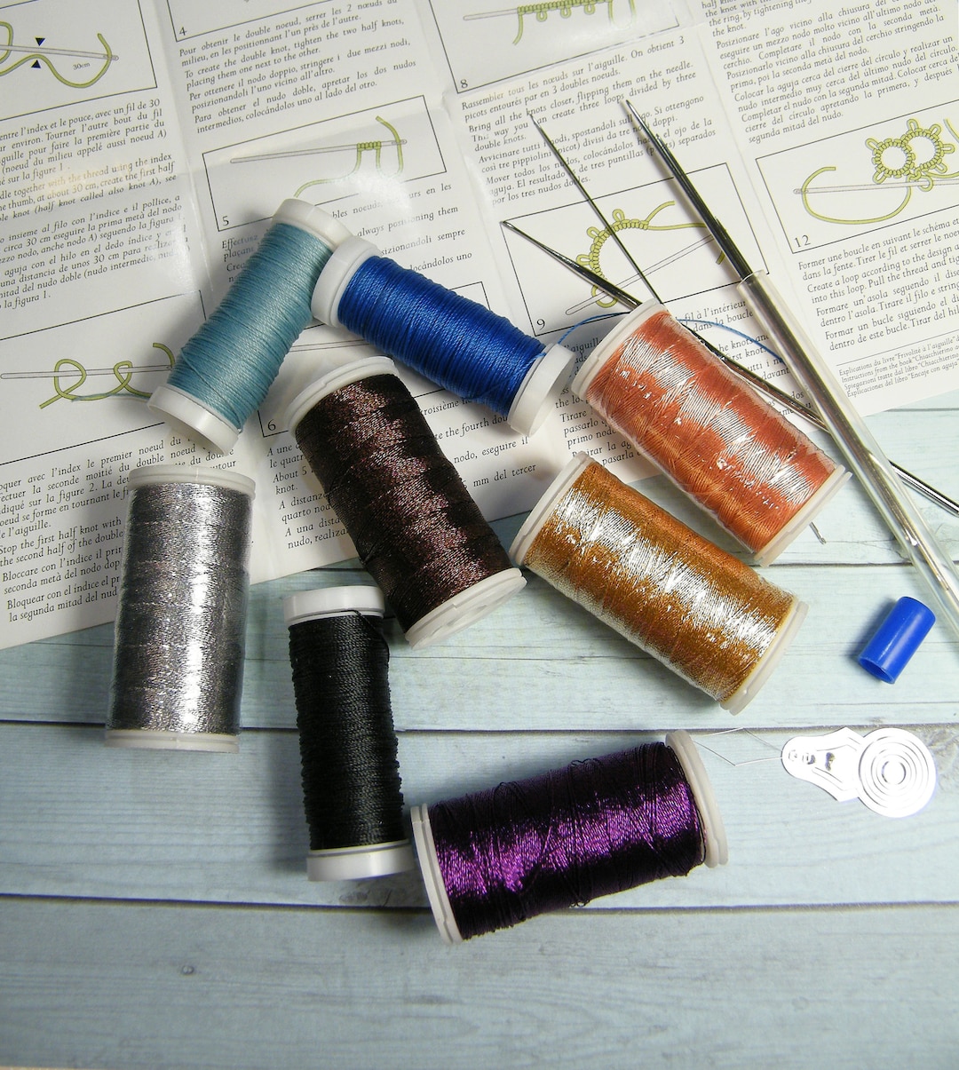 NEW Starter Kit for Needle Tatting, With Our Own Threads Etsy