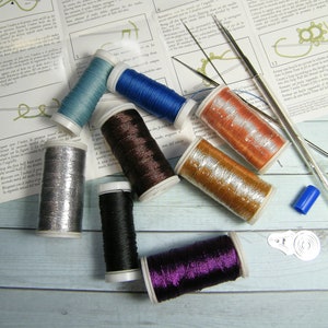 NEW Starter kit for needle tatting, with our own threads