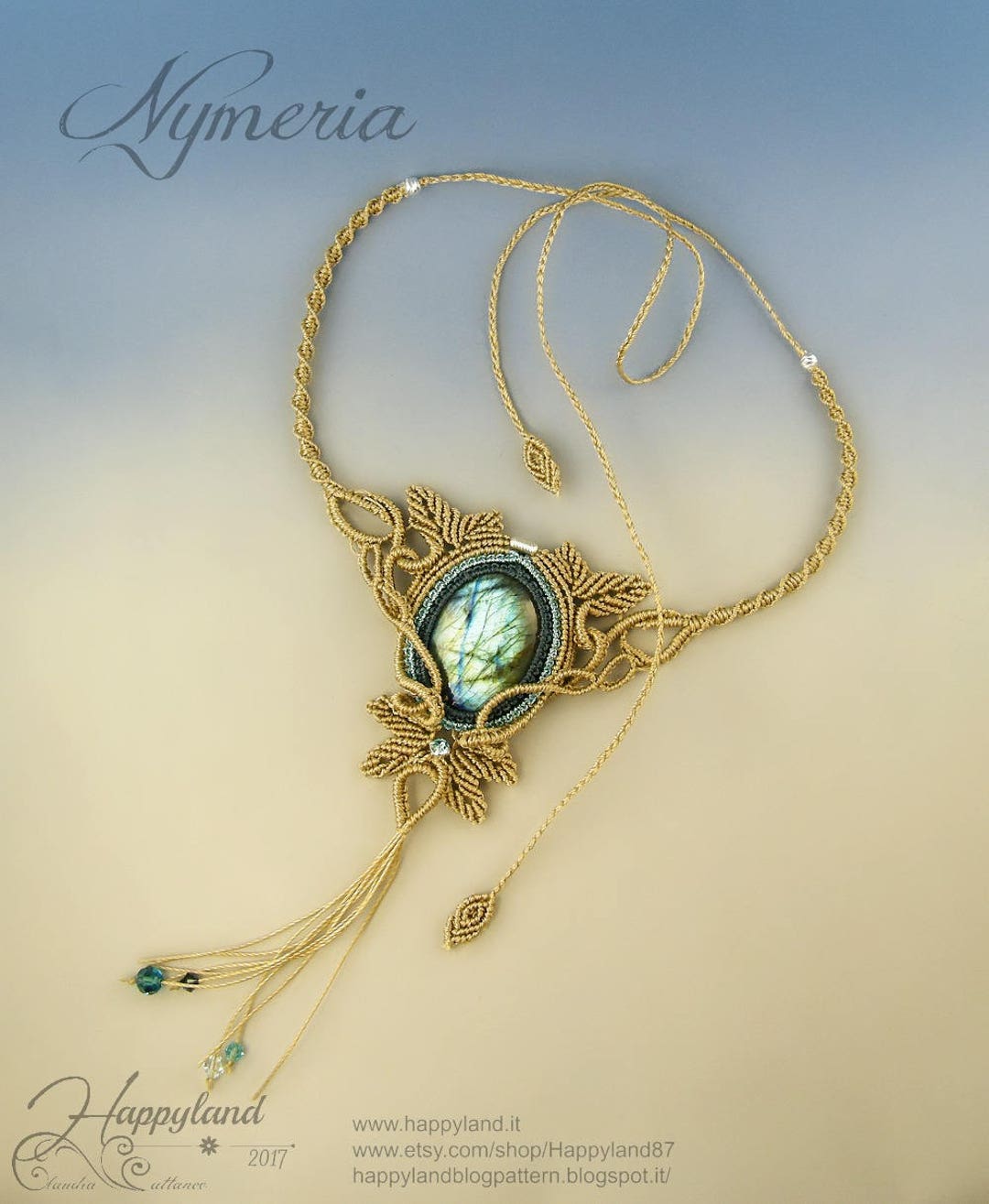 Nymeria , Freeform Macramè Necklace Tutorial Step by Step Etsy