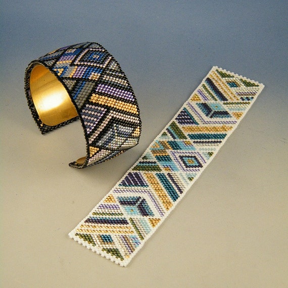 Patrón y kit de pulsera de art deco - Etsy España