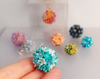 Crazy for flowers! Handmade pendants OOAK