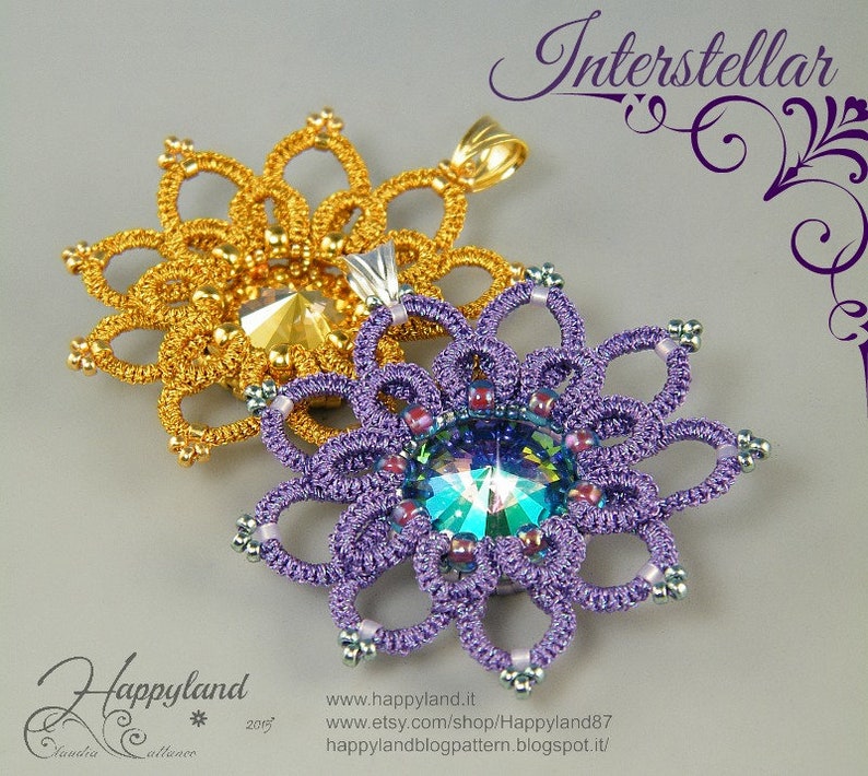 Interstellar, needle tatting kit and tutorial step by step image 1