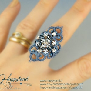 Altea, samouczek robienia frywolitek na pierścionkach, wisiorkach i innych przedmiotach